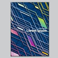 Abstract vector isometric shape layout for your business