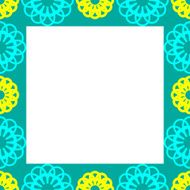 Hand drawn doodle art frame N3