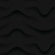 Dark black seamless texture Wavy background N3