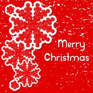 Winter red background