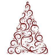 Christmas card Xmas tree N4