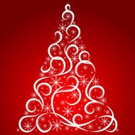 Christmas card Xmas tree N5