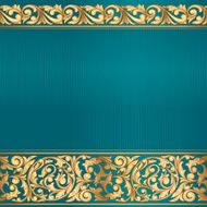 Ornate golden vintage design N4