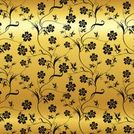 seamless shining background with vintage floral pattern N3