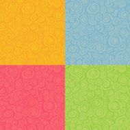seamless loop spiral patterns in multiple color N2