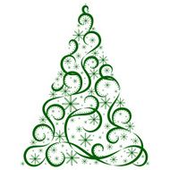 Christmas card Xmas tree N9