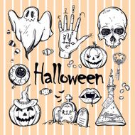 Set of icons for Halloween N18