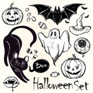 Set of icons for Halloween N22