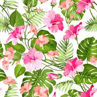 Tropical flower pattern N3