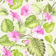 Tropical flower pattern N4