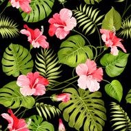 Tropical flower pattern N5