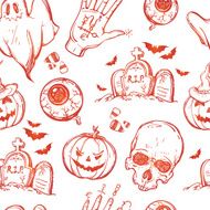 Seamless Halloween pattern N13