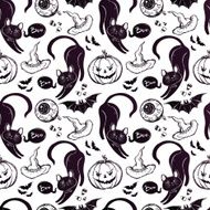 Seamless Halloween pattern N15