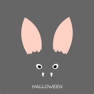 Cover bat face on grey
