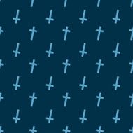 Halloween seamless pattern with crosses