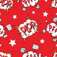 Seamless pattern comics boom design vector illustration N2
