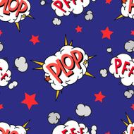 Seamless pattern comics boom design vector illustration N3