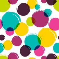 Seamless vector abstract pattern with watercolor blots stains splashes