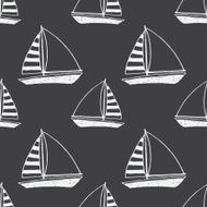 Vector yacht pattern
