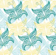 Seamless pattern with butterflies contours N2