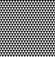 Seamless black and white pattern with small triangles