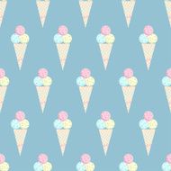 Ice cream pattern - stock vector