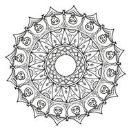 Mandala Ethnic decorative elements Hand drawn vector