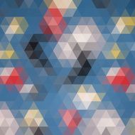 Multicolored angular wattled pattern background N6