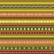 Christmas retro color pattern with snowflakes tree stars