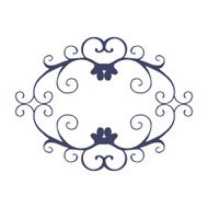 Isolated Abstract Floral pattern on white background N2