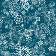 Snowflakes seamless pattern N4