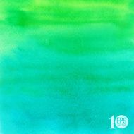 Vector green and blue hand drawn watercolor background