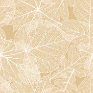 Detailed leaves seamless background EPS 10