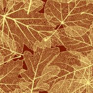 Detailed leaves seamless background EPS 10 N6