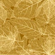 Detailed leaves seamless background EPS 10 N7