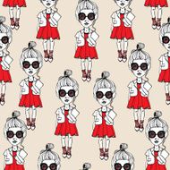 Fashion girls pattern N2
