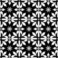 Black and white seamless pattern abstract background N16