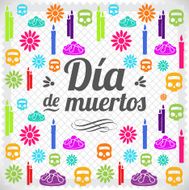 Day Of The Dead Texture Print - Illustration N7