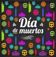 Day Of The Dead Texture Print - Illustration N8