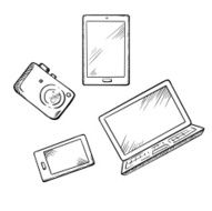 Smartphone tablet pc laptop and camera