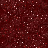 Vector fabric circles seamless pattern background with hand draw N2