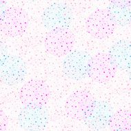 Vector fabric circles seamless pattern background with hand draw N3