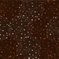 Vector fabric circles seamless pattern background with hand draw N8