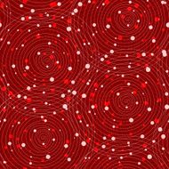 Vector fabric circles seamless pattern background with hand draw N10