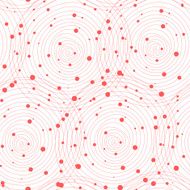 Vector fabric circles seamless pattern background with hand draw N12