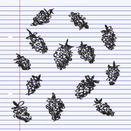 Simple doodle of some raspberries N2