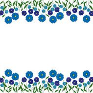 poppies vector illustration for greeting card N2