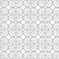 black and white geometric seamless retro pattern for your design