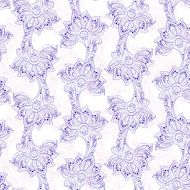 striped floral seamless pattern in indian style