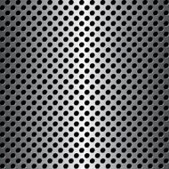 Perforated metallic plate